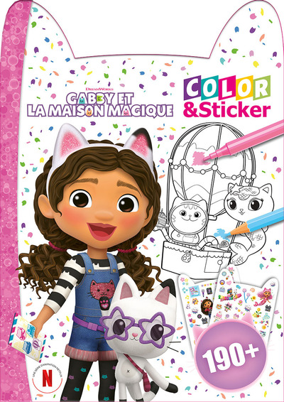 COLOR & STICKER - 2 - AVENTURES - GABBY ET LA MAISON MAGIQUE
