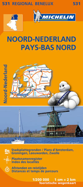CARTE ROUTIERE 531 NOORD-NEDERLAND / PAYS-BAS NORD