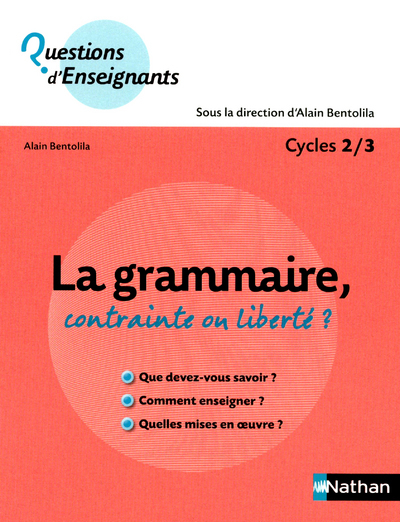 GRAMMAIRE - CONTRAINTE OU LIBERTE ? - C2-C3