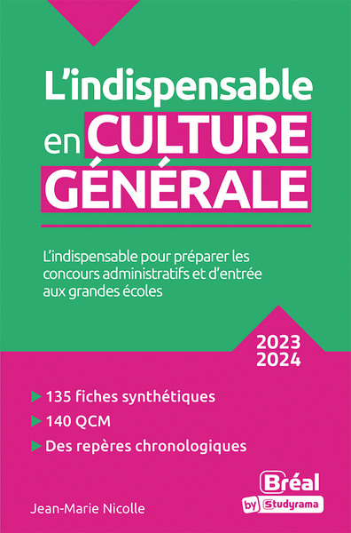 L´INDISPENSABLE EN PREPAS - L´INDISPENSABLE EN CULTURE GENERALE - 2023-2024
