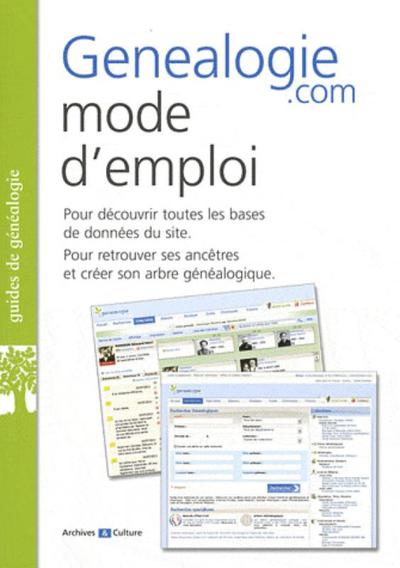 GENEALOGIE.COM MODE D´EMPLOI
