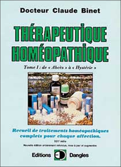 THERAPEUTIQUE HOMEOPATHIQUE V1T1