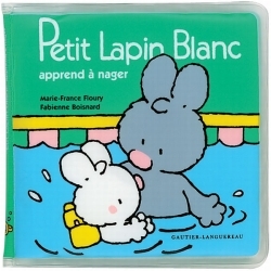 PETIT LAPIN BLANC APPREND A NAGER