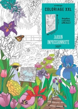 COLORIAGE XXL JARDIN IMPRESSIONNISTE