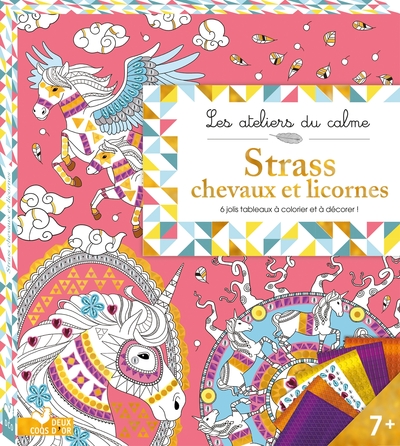 POCHETTE TABLEAUX STRASS ET SEQUINS - CHEVAUX ET LICORNES
