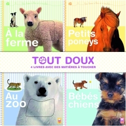COFFRET 4 LIVRES A TOUCHER - TOUT DOUX