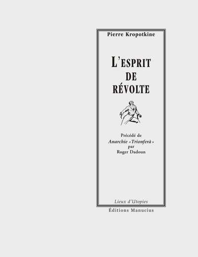 L´ESPRIT DE REVOLTE