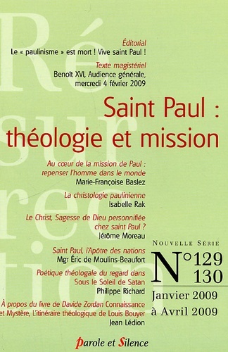 RESURRECTION 129-130 - ST PAUL: THEOLOGIE ET MISSIONS