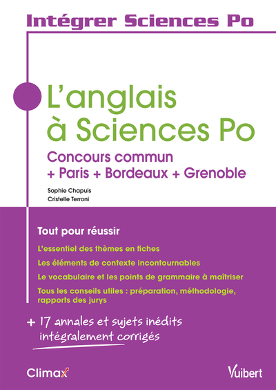ANGLAIS A SCIENCES PO ,CONCOURS COMMUNS ,TOUT POUR REUSSIR