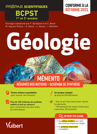 MEMENTO GEOLOGIE BCPST 1RE ET 2E ANNEES - NOTIONS-CLES  SCHEMAS DE SYNTHESE