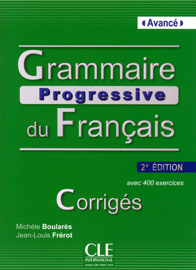 GRAMMAIRE PROGRESSIVE DU FRANCAIS AVANCE 2ED CORRIGES + CD