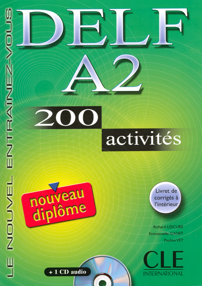 NOUVEAU DELF A2 LIVRE + CD AUDIO + LIVRET CORRIGES