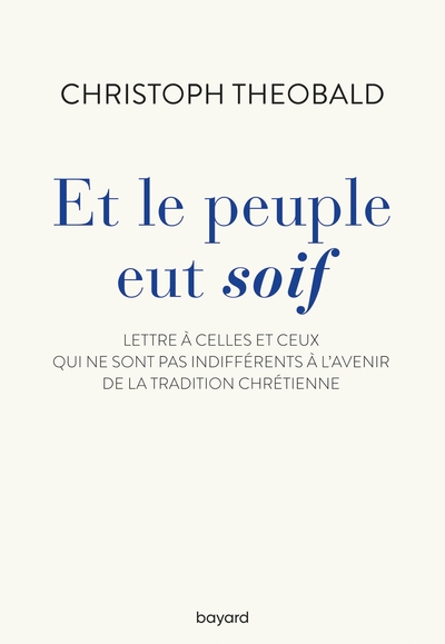ET LE PEUPLE EUT SOIF. LETTRE A CELLES ET CEUX QUI NE SONT PAS INDIFFERENTS