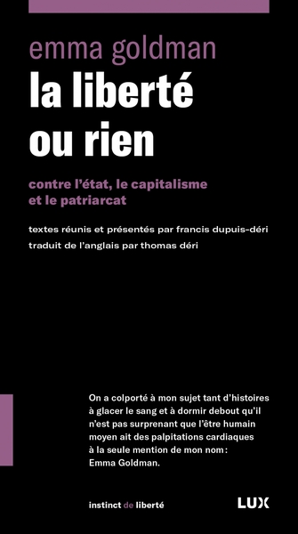 LIBERTE OU RIEN -CONTRE L´ETAT, LE CAPITALISME ET LE PATR