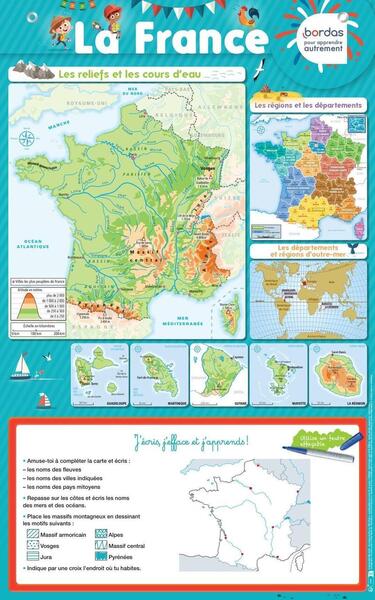 POSTERS EFFACABLES - LA FRANCE