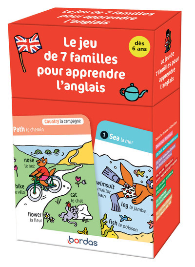 RECRE EN BOITE - LE JEU DES 7 FAMILLES POUR APPRENDRE L´ANGLAIS