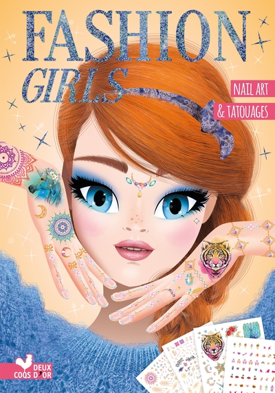 NAIL ART & TATOUAGES - POCHETTE AVEC ACCESSOIRES