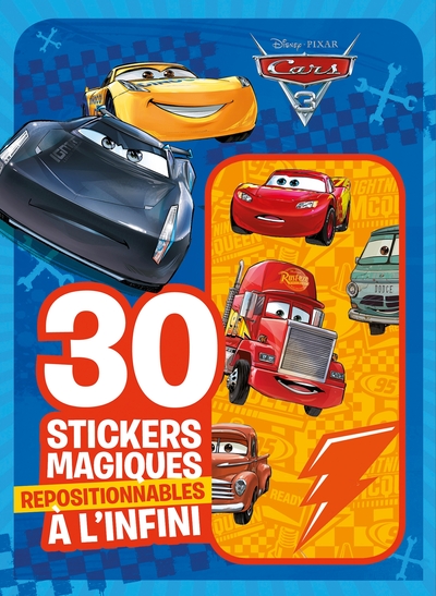 CARS 3 - MES 30 STICKERS MAGIQUES REPOSITIONNABLES