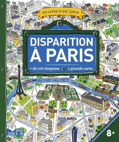 DISPARITION A PARIS - LIVRE AVEC CARTE