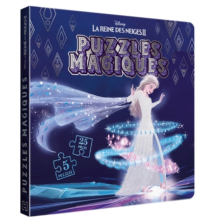 REINE DES NEIGES 2 - PUZZLES MAGIQUES - 5 PUZZLES 25 PIECES - DISNEY