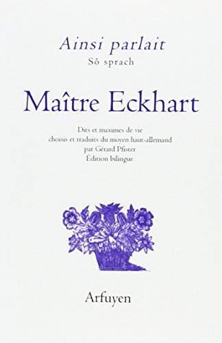 AINSI PARLAIT MAITRE ECKHART