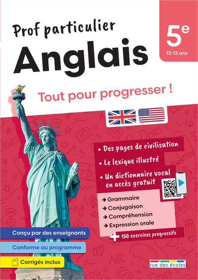 PROF PARTICULIER - ANGLAIS 5E - TOUT POUR PROGRESSER !