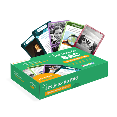 JEUX DU BAC - TRONC COMMUN - 200 CARTES, 4 PRINCIPES DE JEU + 1 LIVRET PEDAGOGIQUE