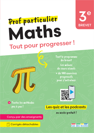 PROF PARTICULIER - MATHS 3E - BREVET - TOUT POUR PROGRESSER ! AVEC DES EXERCICES INTERACTIFS ET DES