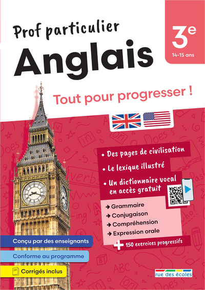 PROF PARTICULIER - ANGLAIS 3E - TOUT POUR PROGRESSER !