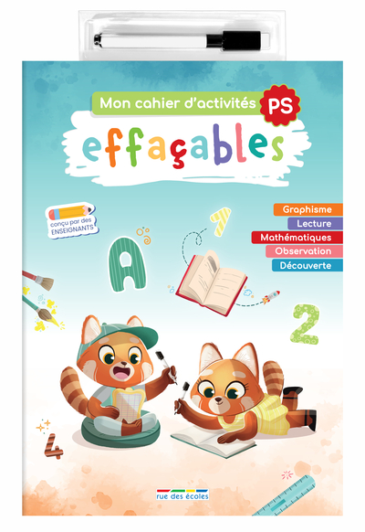 MON CAHIER D´ACTIVITES EFFACABLES - PETITE SECTION - CONCU PAR DES ENSEIGNANTS