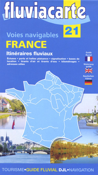 VOIES NAVIGABLES - FRANCE ITINERAIRES FLUVIAUX - 21 - CARTE