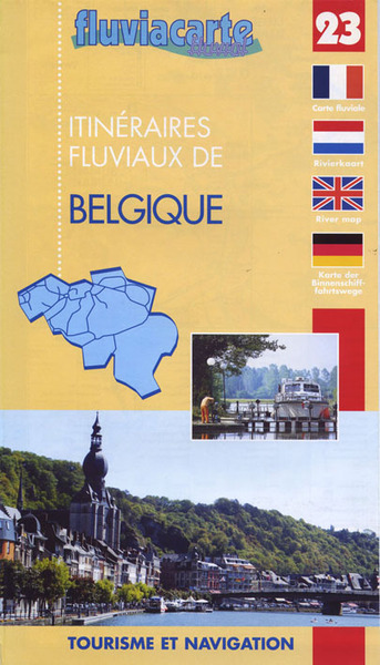 VOIES NAVIGABLES -BELGIQUE - ITINERAIRES FLUVIAUX - 23 - CARTE