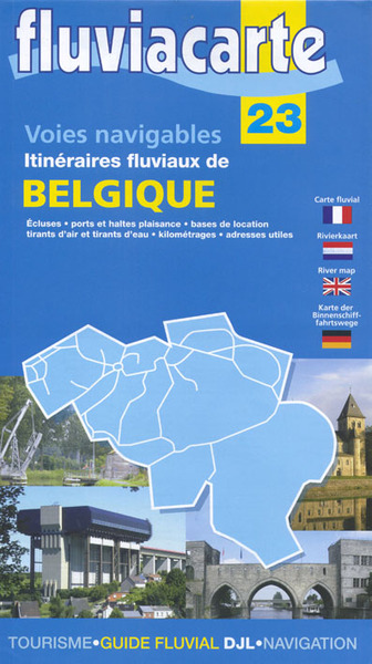 VOIES NAVIGABLES -BELGIQUE - ITINERAIRES FLUVIAUX - 23 - CARTE