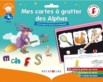 MES CARTES A GRATTER DES ALPHAS