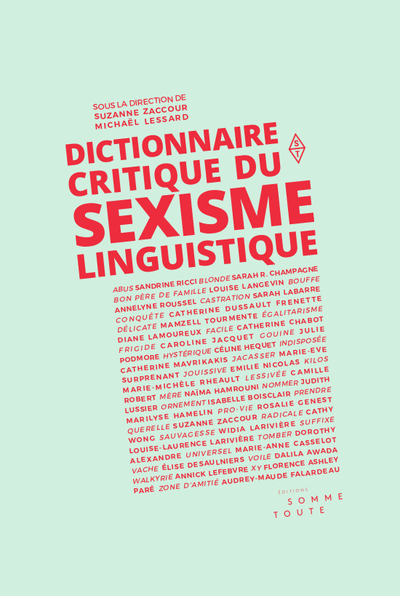 DICTIONNAIRE CRITIQUE DU SEXISME LINGUISTIQUE