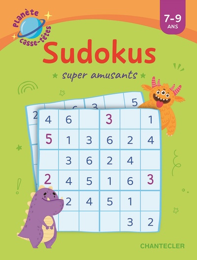 BLOC PLANETE CASSE-TETES - SUDOKUS SUPER AMUSANTS (7-9 A.)