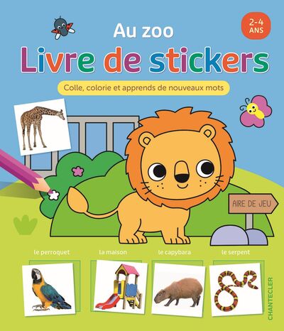 AU ZOO - LIVRE DE STICKERS (AVEC PHOTOS) (2-4 A.)