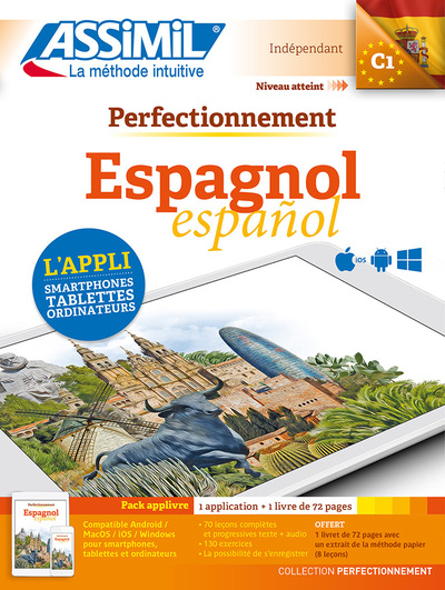 PACK APPLIVRE PERFECTIONNEMENT ESPAGNOL POUR SMARTPHONES,TABLETTES