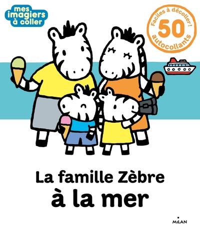 FAMILLE ZEBRE A LA MER