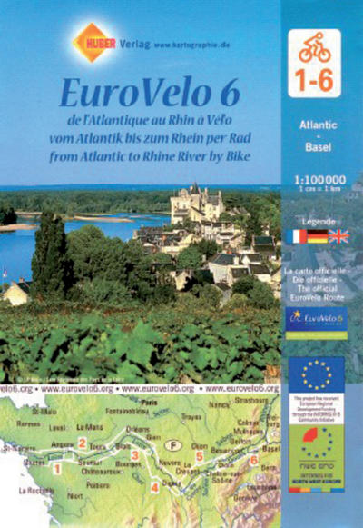 EUROVELO6 (LOT DE 6 CARTES SOUS BLISTER)