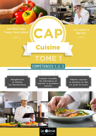 CAP CUISINE - TOME 1- COMPETENCES 1,2,3