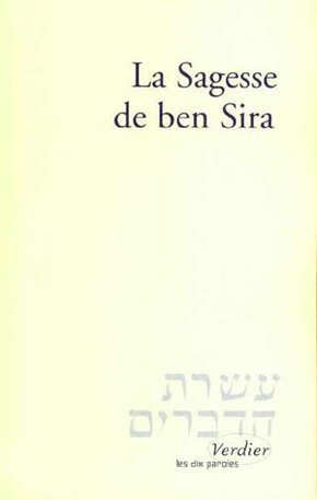 SAGESSE DE BEN SIRA
