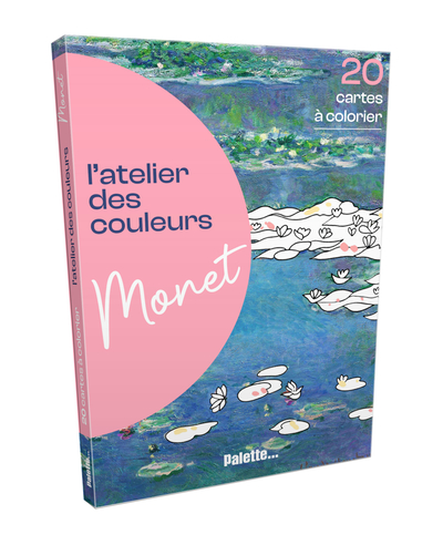 L´ATELIER DES COULEURS - MONET - 20 CARTES A COLORIER