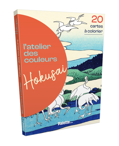L´ATELIER DES COULEURS - HOKUSAI - 20 CARTES A COLORIER