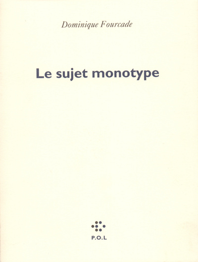 SUJET MONOTYPE