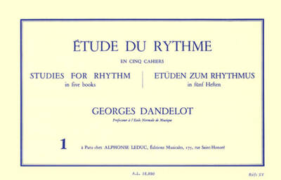 ETUDE DU RYTHME VOLUME 1