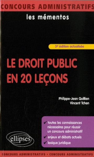 DROIT PUBLIC EN 20 LECONS 3EME EDITION