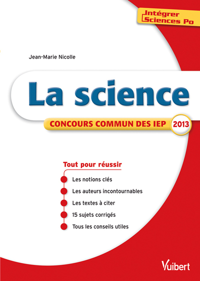 SCIENCE, INTEGRER SCIENCES PO , CONCOURS COMMUN IEP 2013