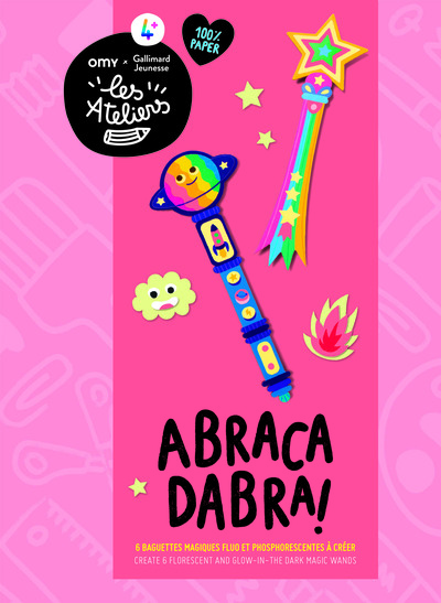 ABRACADABRA - 6 BAGUETTES MAGIQUES FLUO ET PHOSPHORESCENTES A CREER - VENTE FERME!!!!