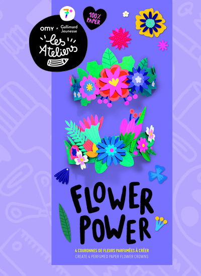 FLOWER POWER - 4 COURONNES DE FLEURS PARFUMEES A CREER - VENTE FERME!!!